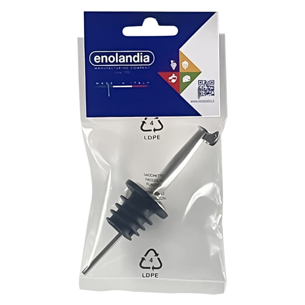 TAPPO VERSATORE 10,5 × 3 cm - colore nero