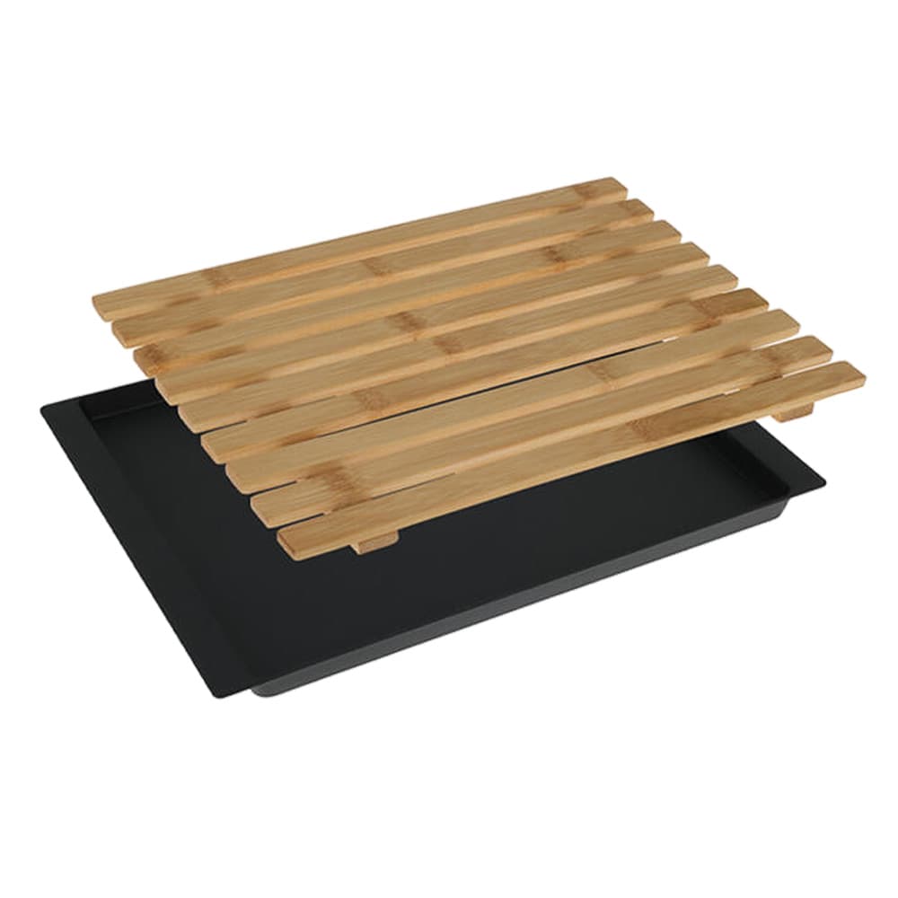 TAGLIERE PER ALIMENTI CON VASSOIO cm 38 x 27,2 x 2