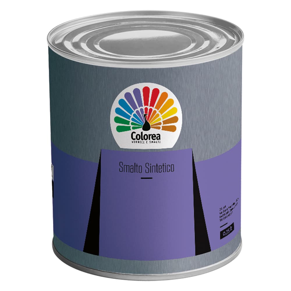 SMALTO SINTETICO 'COLOREA' Lt. 2,5   Bianco lucido (2 PZ)
