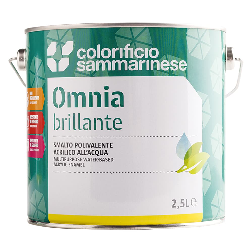 SMALTO ALL'ACQUA 'OMNIA' Lt. 0,750 Marrone cioccolato brillante (6 PZ)