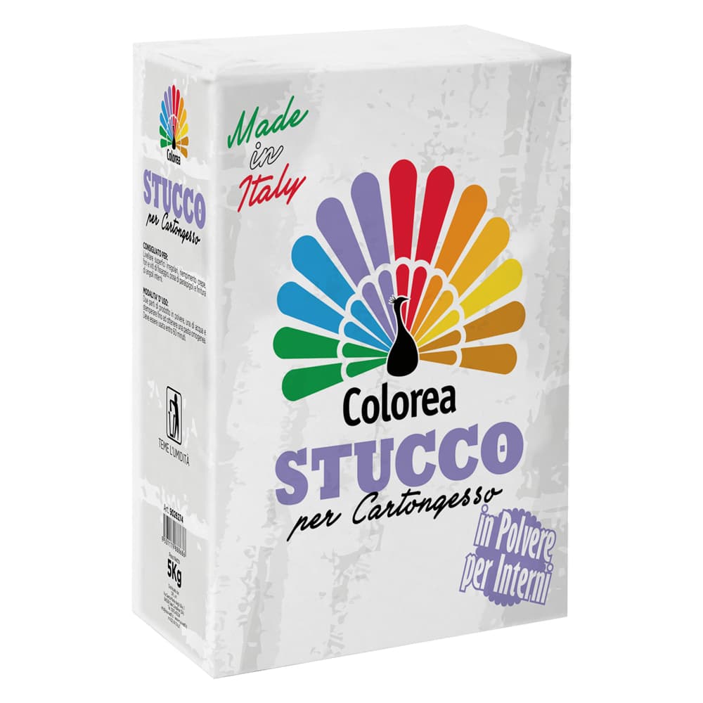 STUCCO IN POLVERE PER CARTONGESSO 'COLOREA' Kg. 5 (4 PZ)