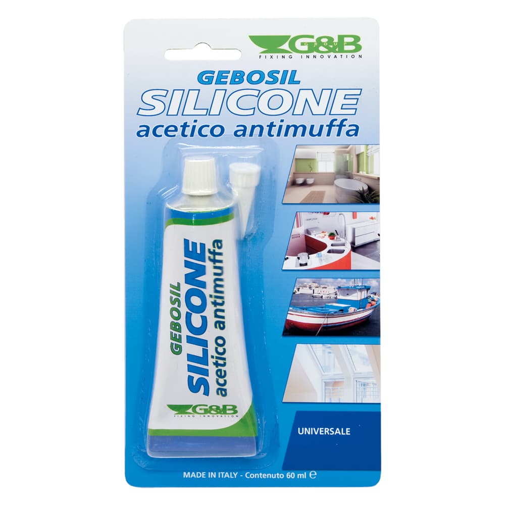 SILICONE ACETICO trasparente ml 60 (12 PZ)
