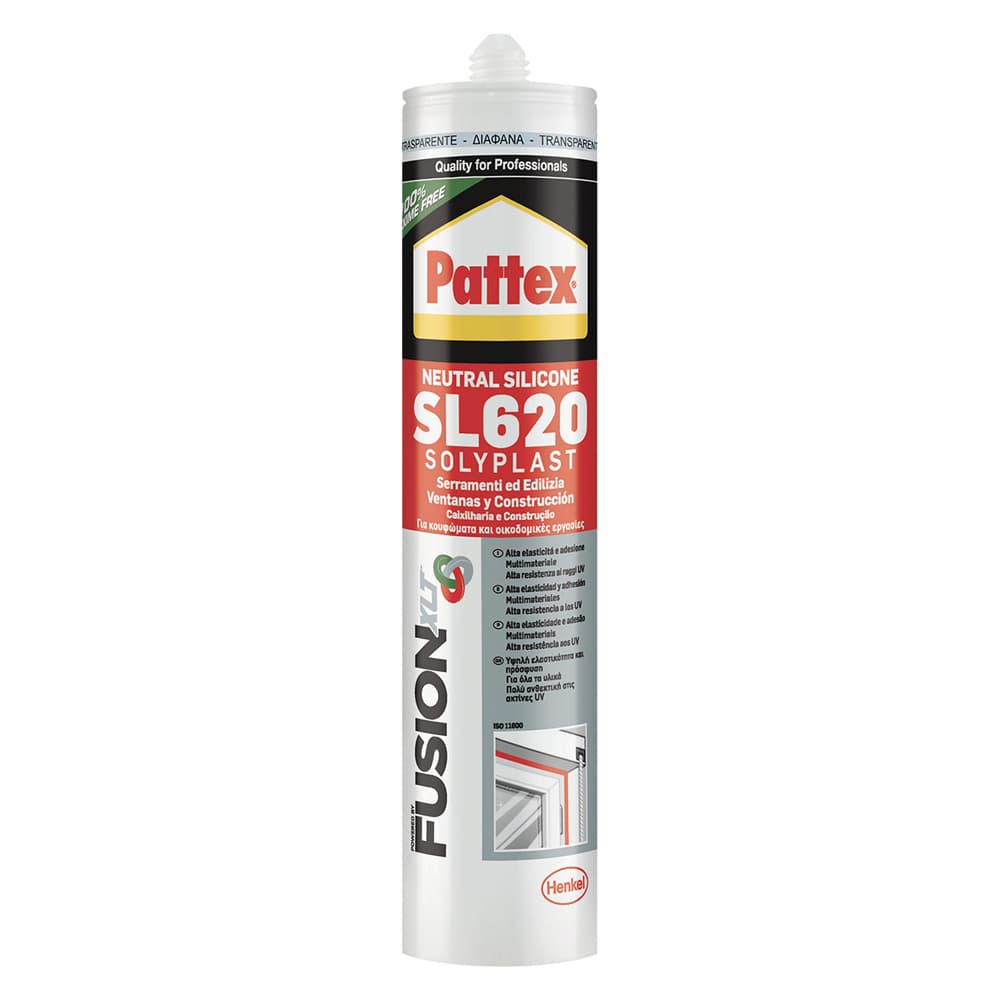 SILICONE NEUTRO PER EDILIZIA E SERRAMENTI 'SOLYPLA ml 300 - marrone RAL 8007