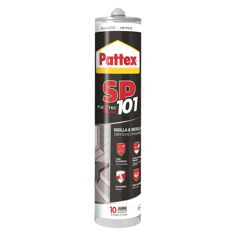 SIGILLANTE NEUTRO PER MULTIMATERIALI 'PATTEX SP101 trasparente (12 PZ)