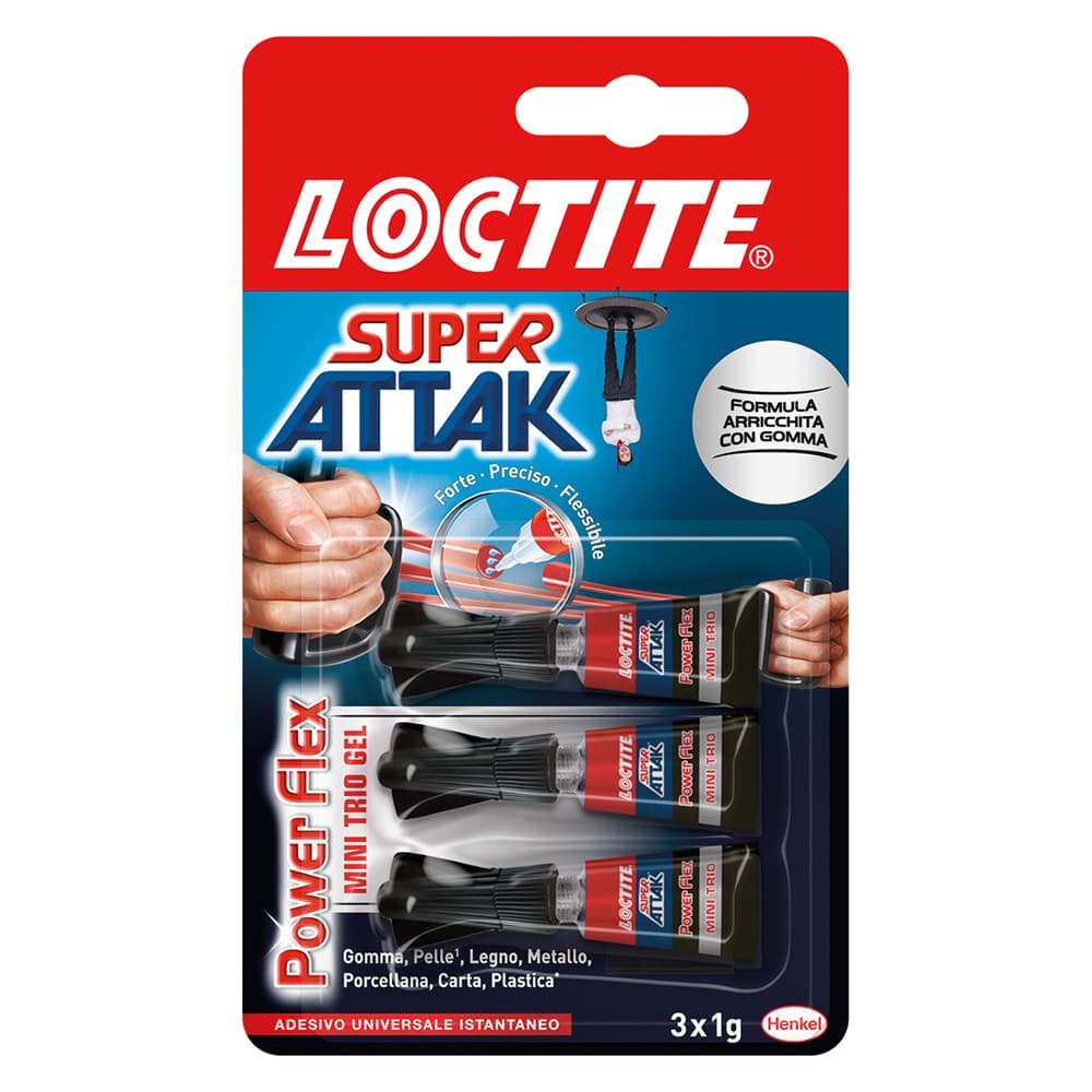 SUPER ATTAK 'POWER FLEX' 3 pezzi da gr.1 - mini trio gel (24 PZ)