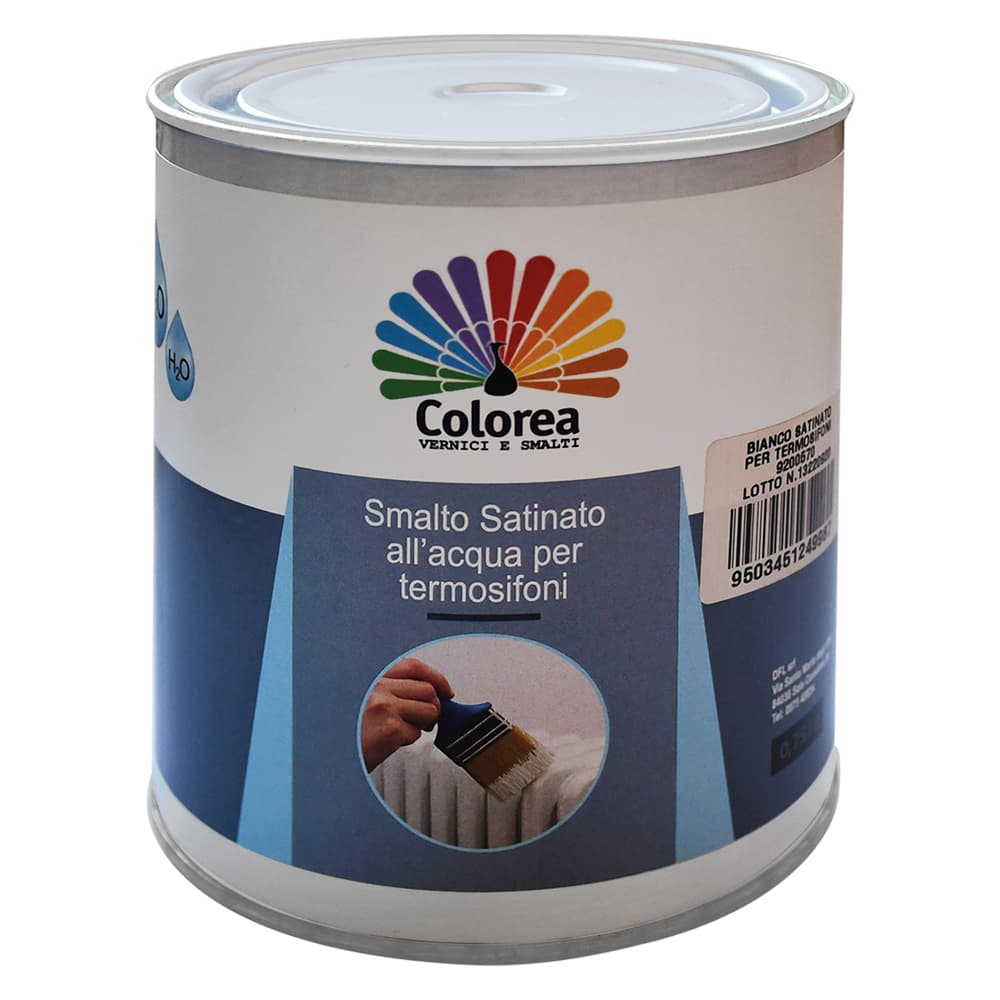 SMALTO PER CALORIFERI 'COLOREA' ml. 750 bianco satinato (6 PZ)