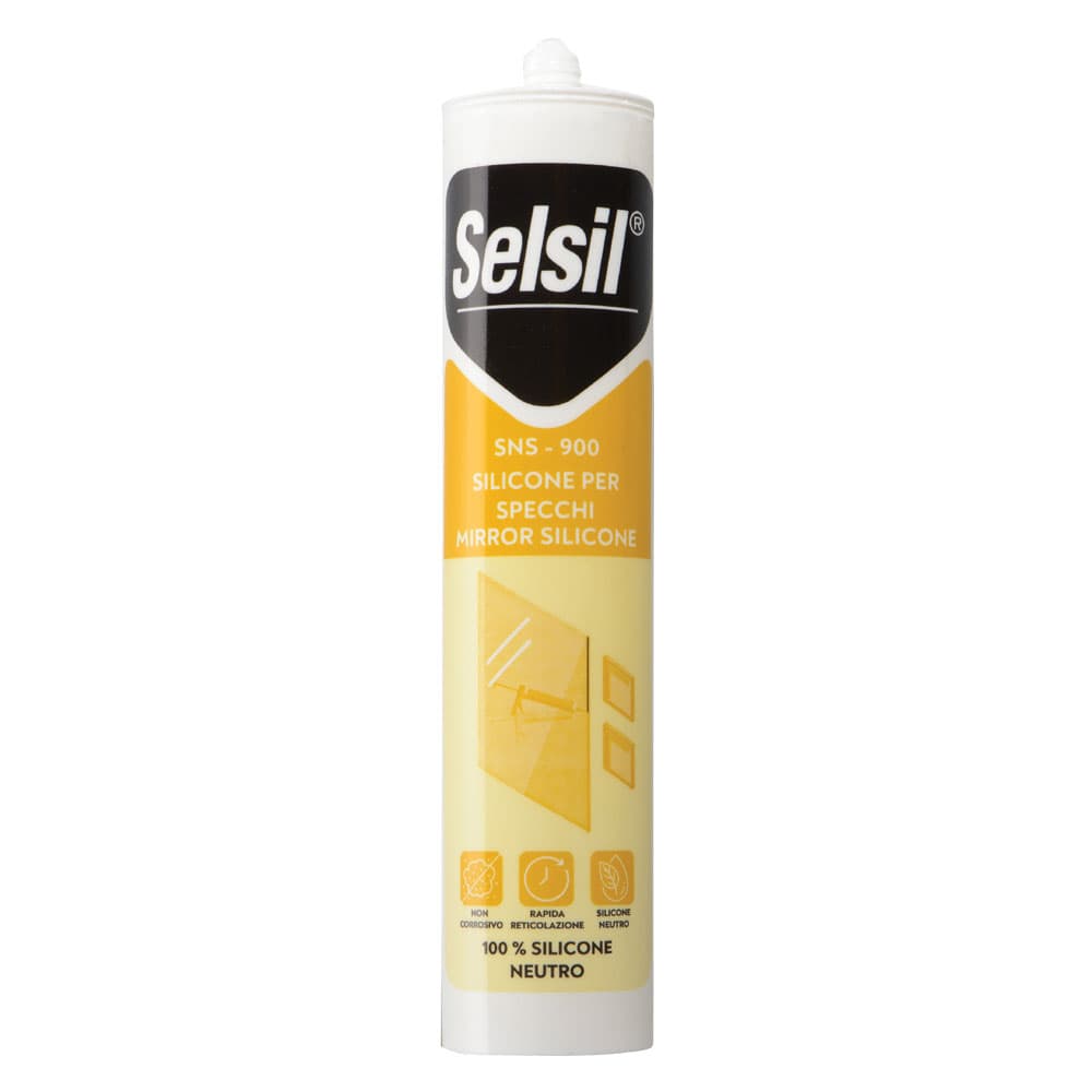 SILICONE NEUTRO PER SPECCHI 'SNS' trasparente ml 310 (12 PZ)