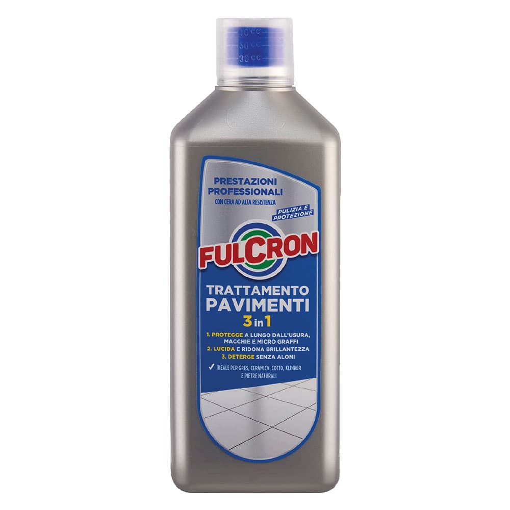 TRATTAMENTO PER PAVIMENTI 3 IN 1 'FULCRON' lt. 1 (6 PZ)