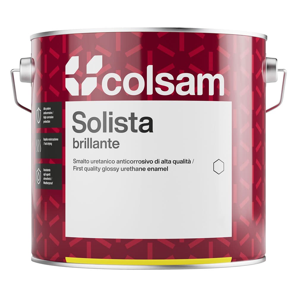 SMALTO SINTETICO BRILLANTE 'SOLISTA' Lt. 0,375 Testa di moro (6 PZ)