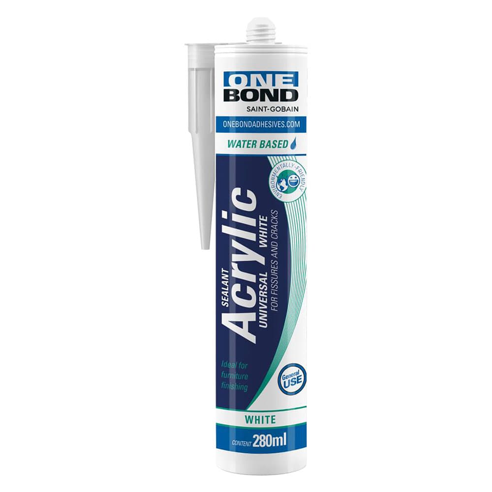 SILICONE ACRILICO 'ACRYLIC UNIVERSAL'  bianco ml 280 (12 PZ)