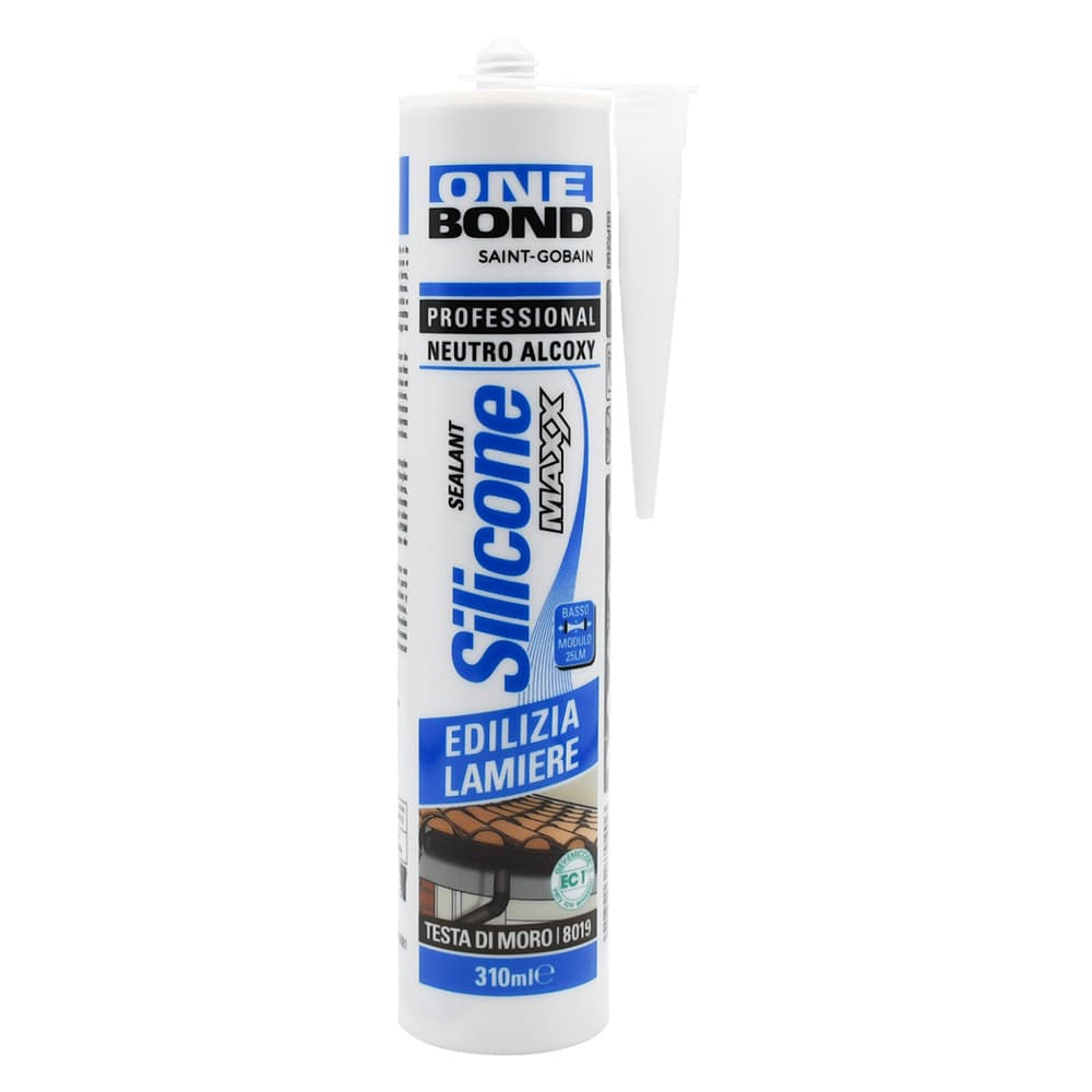 SILICONE NEUTRO testa di moro (RAL 8017) ml 300 (12 PZ)