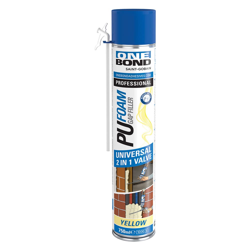 SCHIUMA POLIURETANICA 'PU FOAM UNIVERSAL 2 IN 1' ml 750 - manuale / pistola (12 PZ)
