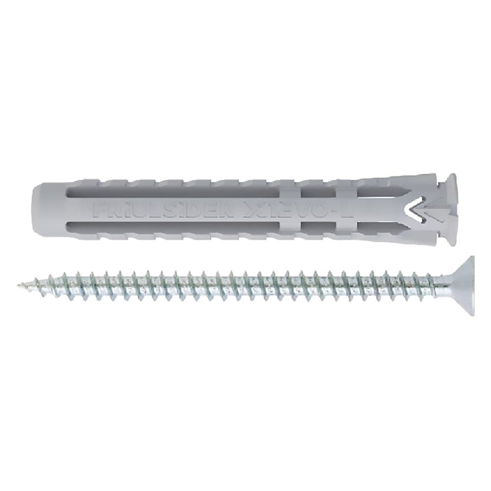 TASSELLO NYLON 'X1 EVO L' CON VITE TPS TRUCIOLARE mm 6 x 50 - vite 4,5 x 60 (100 PZ)
