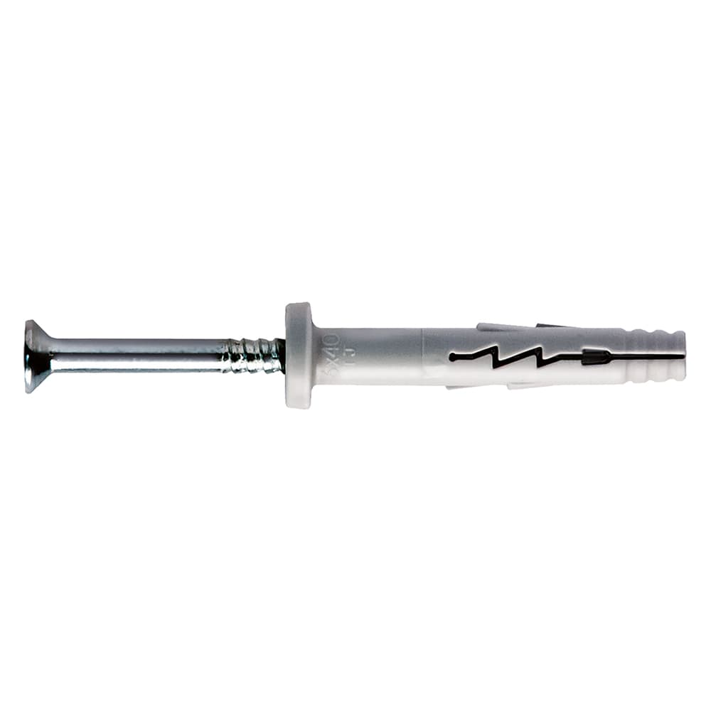 TASSELLO NYLON A PERCUSSIONE 'TURBO JET' TJ6-40V 6 x 40 - vite 3,8 x 45 (100 PZ)