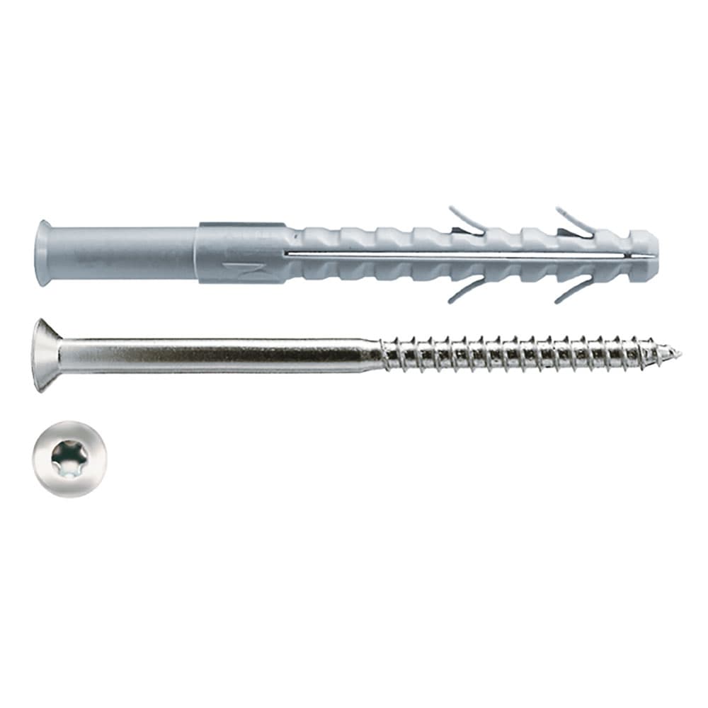 TASSELLO NYLON 'LATER CORNICE' C10A 200 LUVT 10 x 200 - vite Torx T40 7 x 205 (25 PZ)