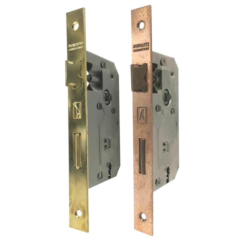 SERRATURA 'PATENT' B.Q. ottonato lucido E 45