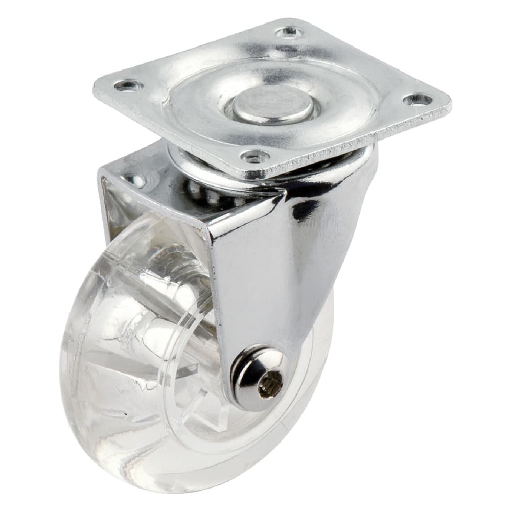 RUOTA PER MOBILI TRASPARENTE ø 50 (12 PZ)
