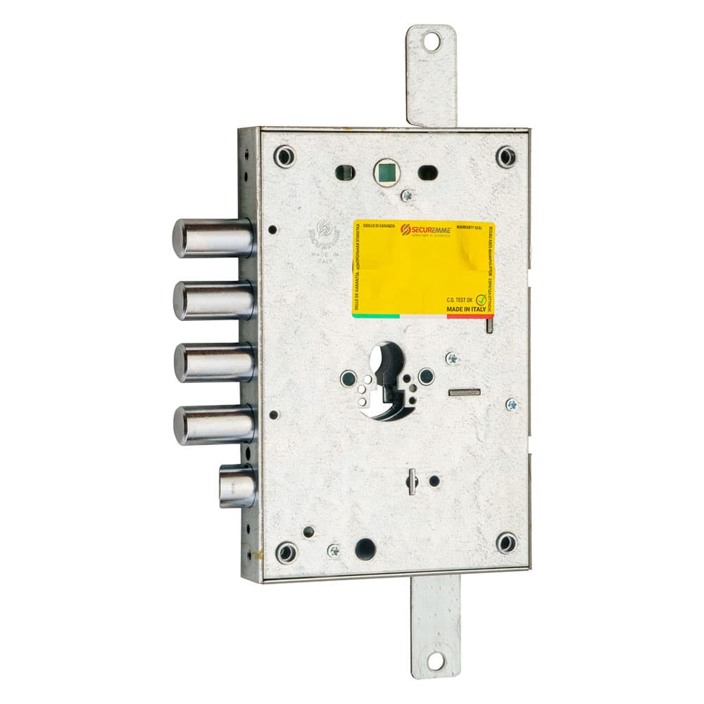 SERRATURA DA APPLICARE TRIPLICE PER PORTE BLINDATE '265' interasse pistoni 37 mm - E63 SX