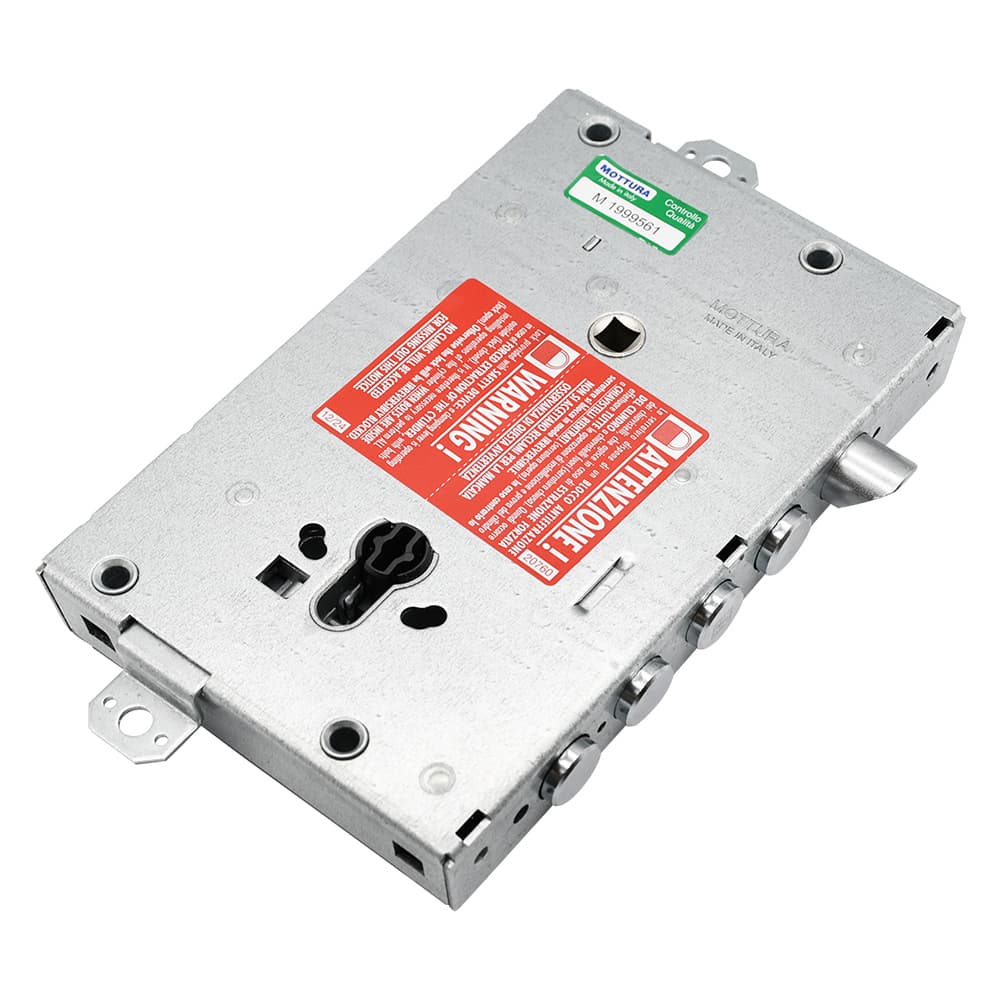 SERRATURA A LEVE PER PORTE BLINDATE E 63 - 4 catenacci / interas.28 mm
