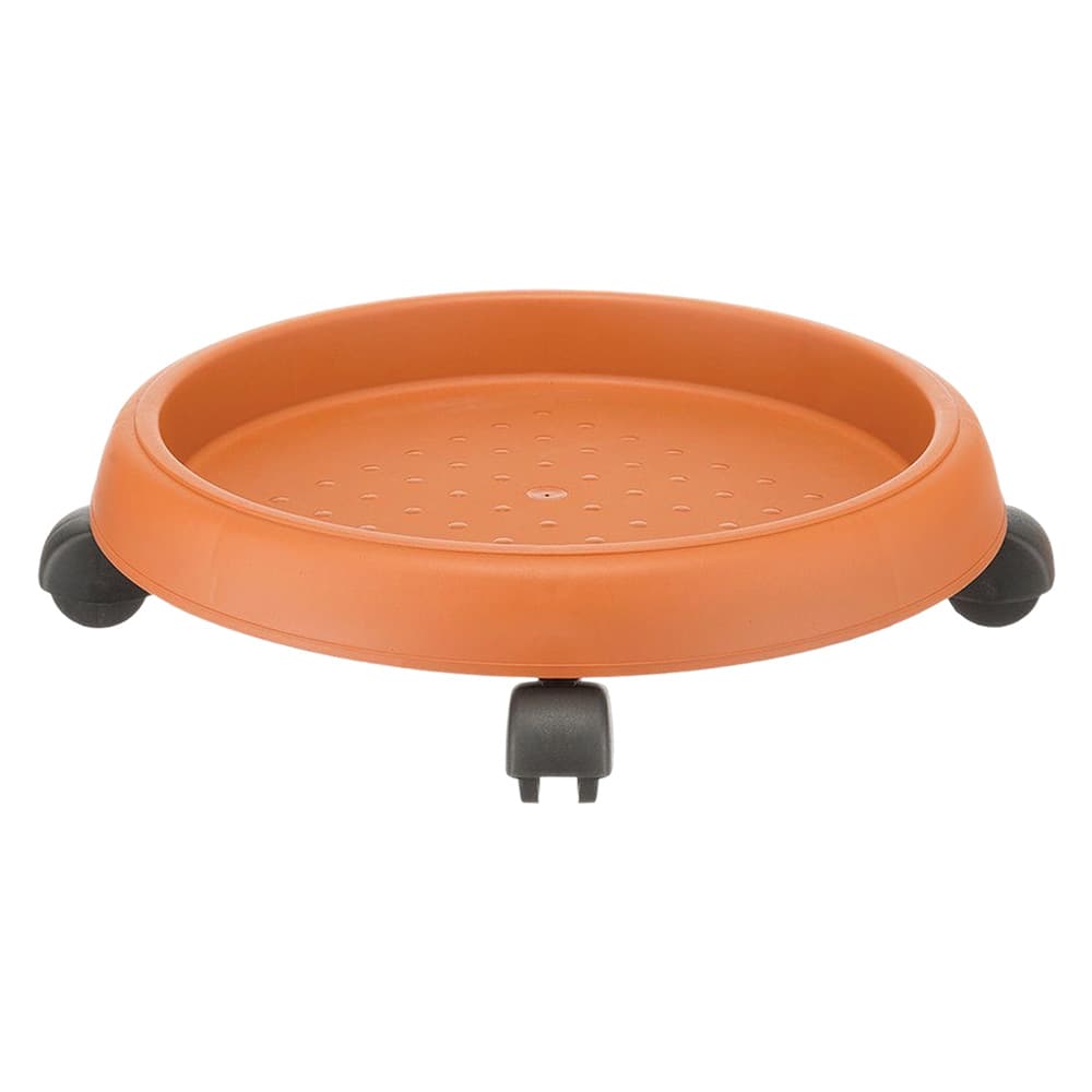 SOTTOVASO CON RUOTE Ø 40 cm. - col.terracotta