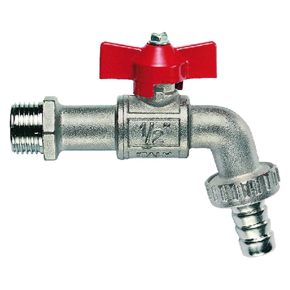 RUBINETTO PORTAGOMMA A SFERA 1/2 - 15 bar (5 PZ)