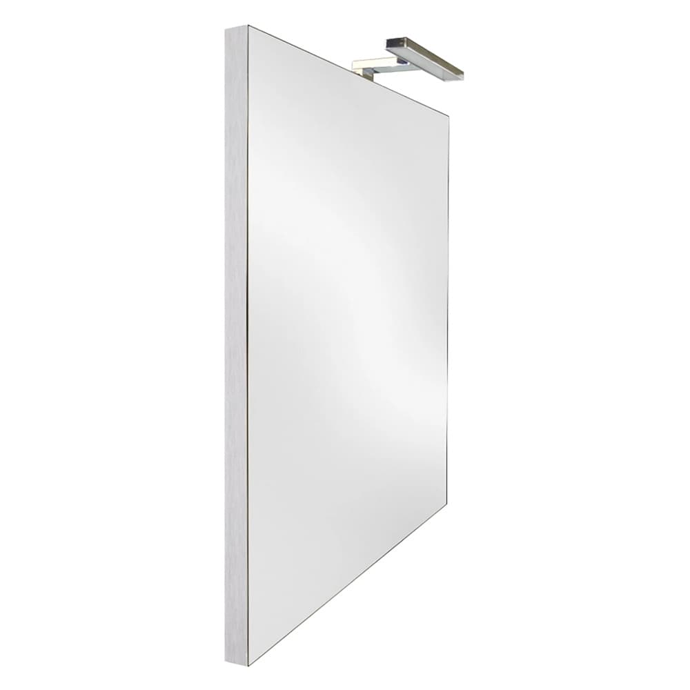SPECCHIERA DA BAGNO CON LED 'LUXERA METALLO' cm 70 x h. 120 oriz. - led cm 30 - W 7