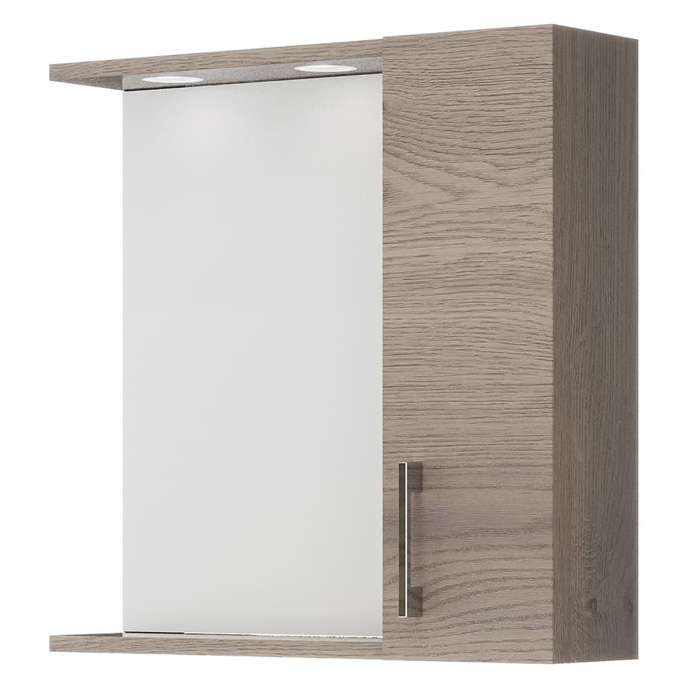 SPECCHIERA DA BAGNO PENSILE SINGOLO cm 58,4 x 15,1 x h.57,1 - noce americano