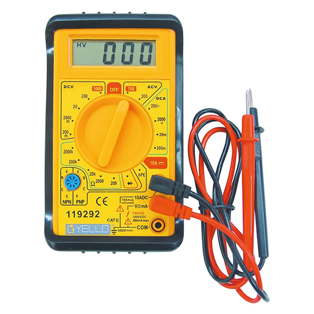 TESTER DIGITALE 'M83' misura corrente CC max 10A