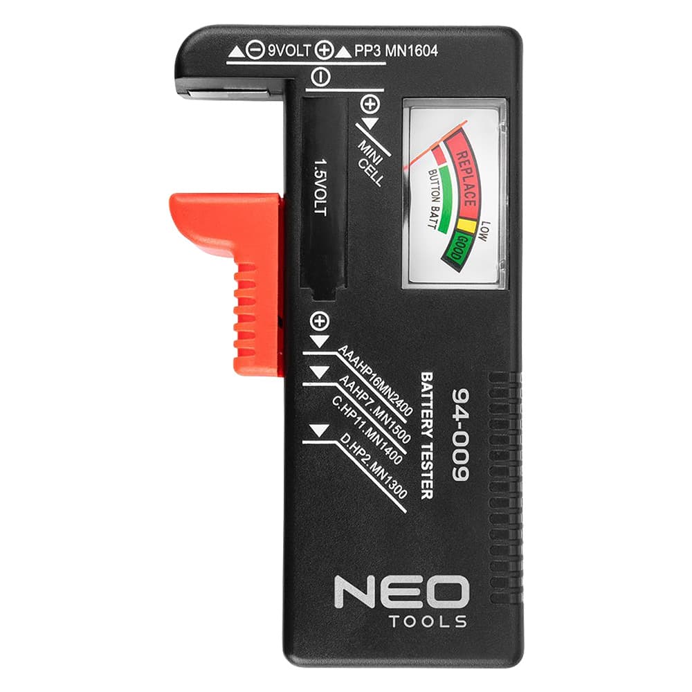 TESTER PER BATTERIE '94-009' da 1,5 V - 9 V