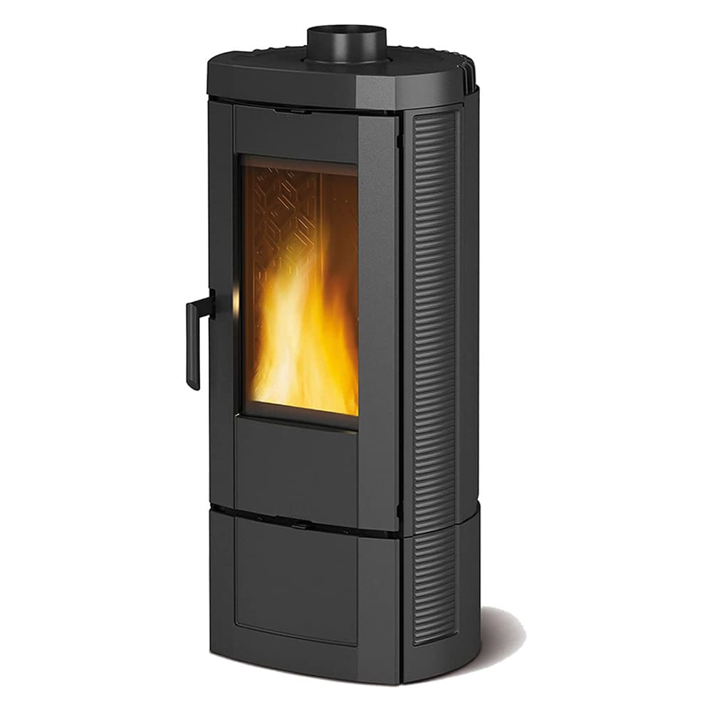 STUFA A LEGNA 'CANDY 4.0' 6,2 kW - colore nero antracite