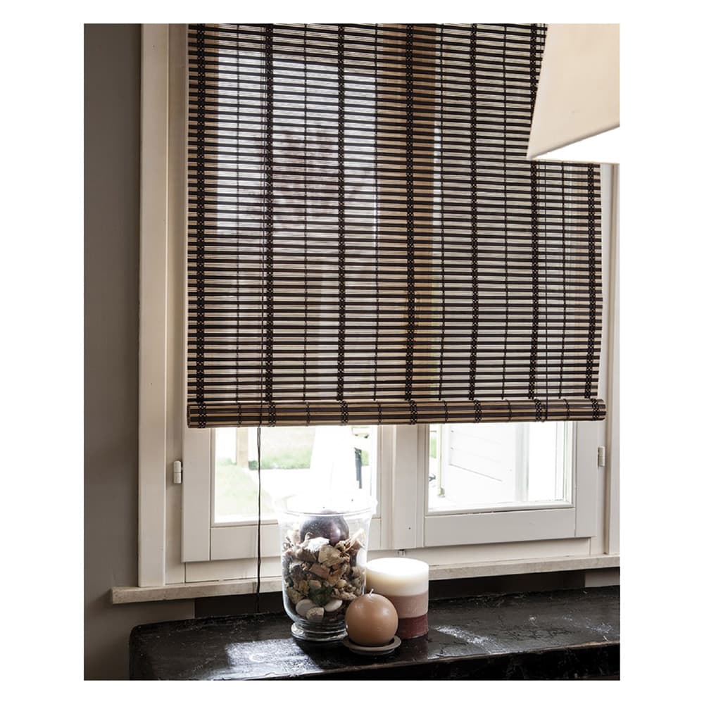 TAPPARELLA IN LISTELLI DI BAMBU' cm 100 x 160 - marrone chiaro
