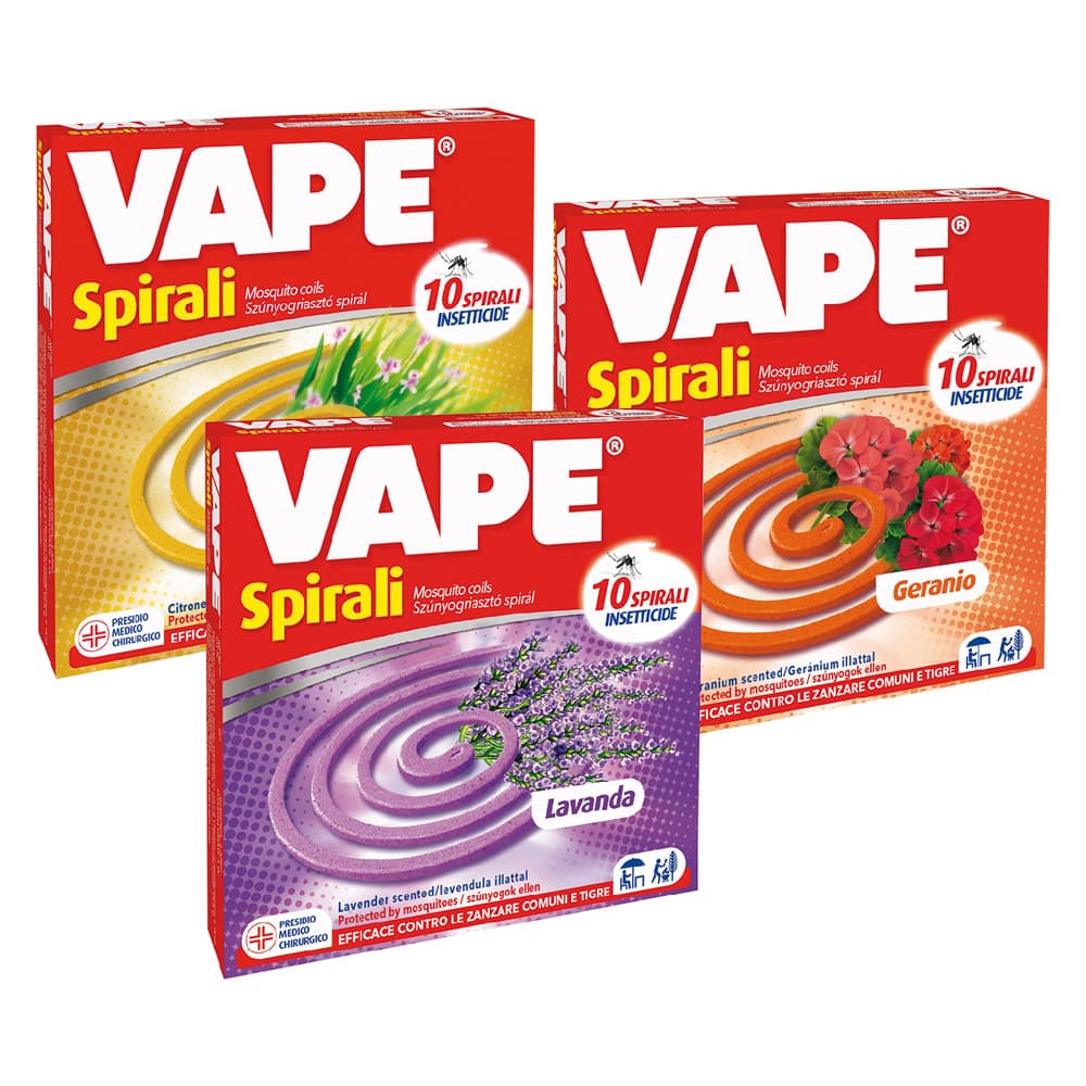 SPIRALI INSETTICIDE PROFUMATE confezione da 10 pezzi (24 CF)
