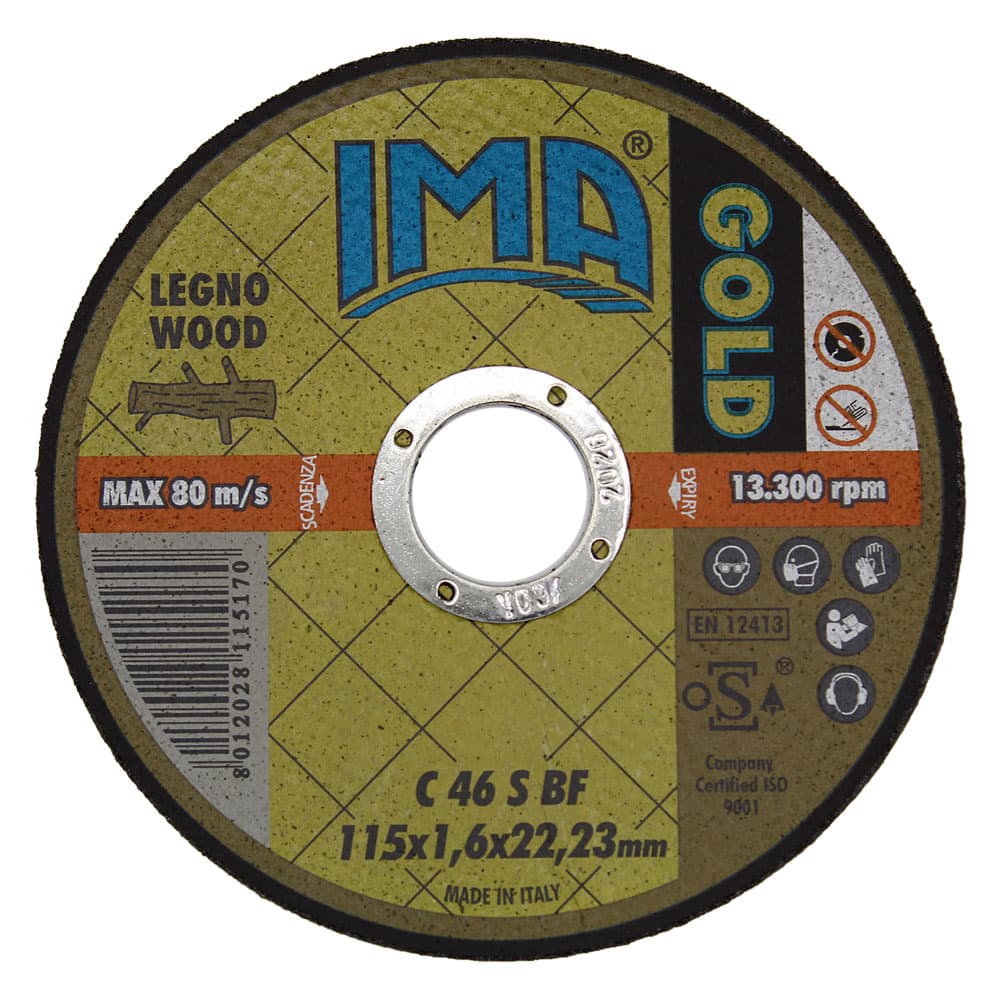 MOLA ABRASIVA PER LEGNO 'GOLD' ø 115 x 1,6 (50 PZ)