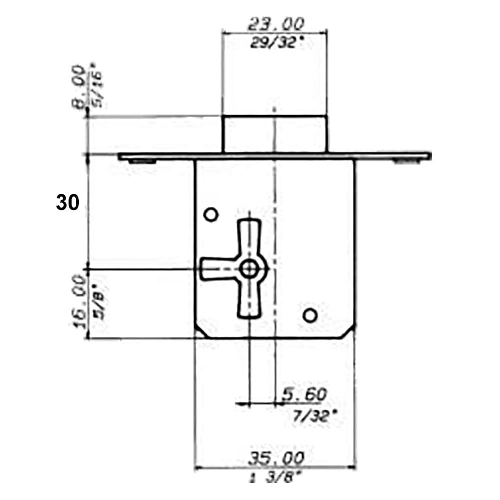 SERRATURA DA INFILARE E 30 SX - pz. 1