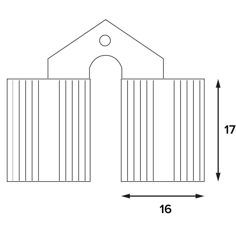 CERNIERA INVISIBILE PER MOBILI mm. 16 - pz. 2