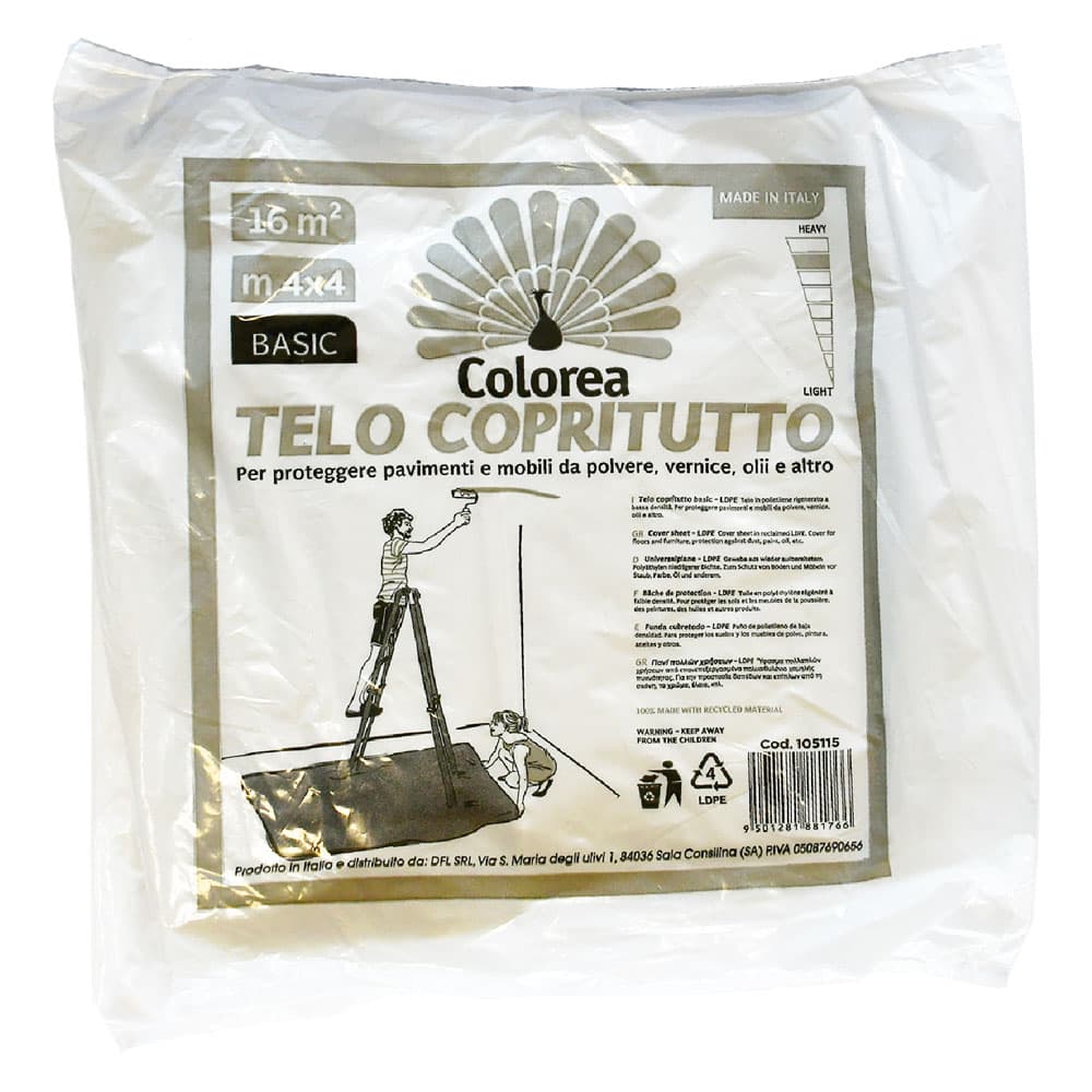 TELO COPRITUTTO MULTIUSO mt 4 x 4 - gr. 730 circa (25 PZ)