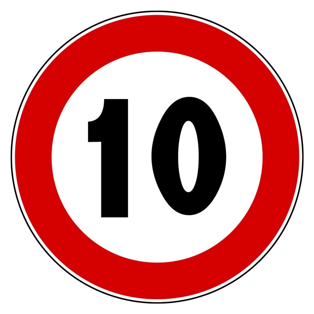 SEGNALE 'LIMITE MASSIMO DI VELOCITA'' fig. 50 Km/h 10