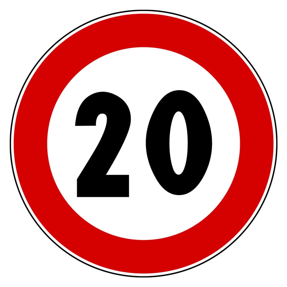 SEGNALE 'LIMITE MASSIMO DI VELOCITA'' fig. 50 Km/h 20