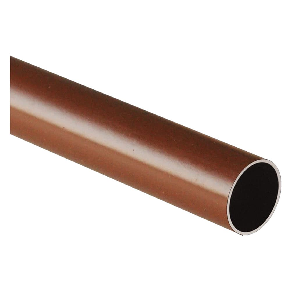 TUBO PER ARMADIO TONDO mm 18 x 0,5 mt 3 - plasticato marrone