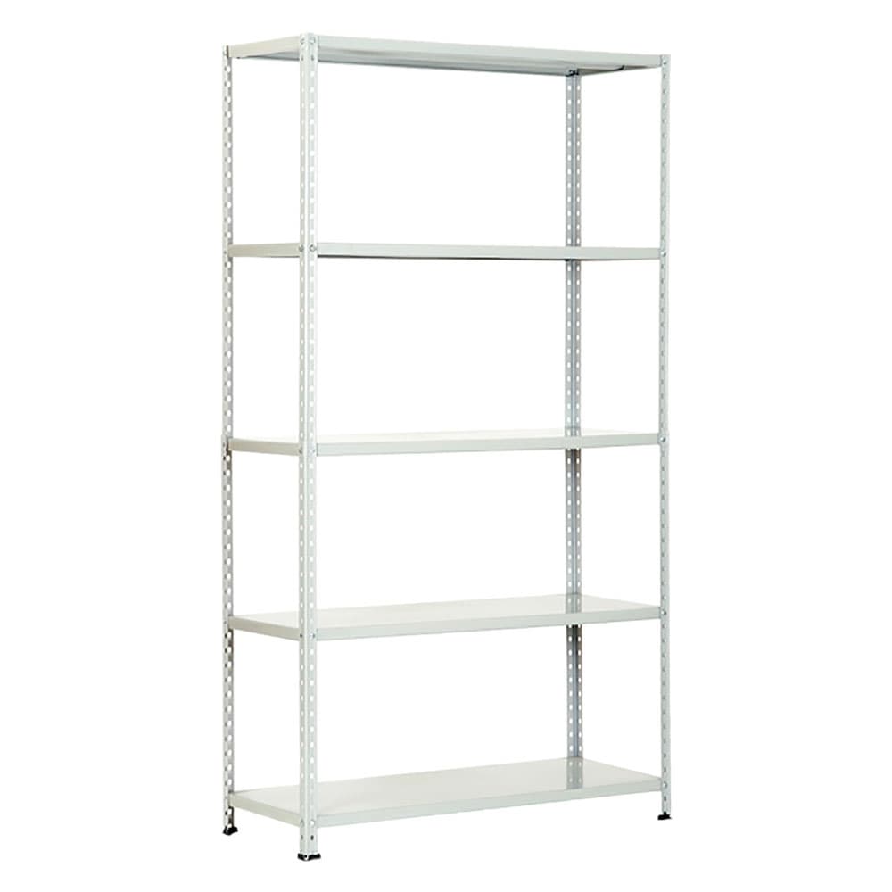 SCAFFALE SECURKIT 'PRO-METAL' L.100 x P.40 H.186 aste interne spezz. bianco (10/10)