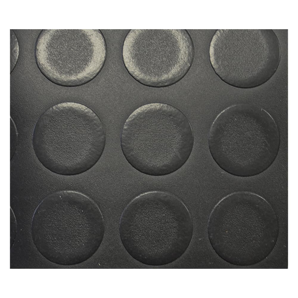 TAPPETO A BOLLE mt. 1 x 25 nero sp. 1,3 mm
