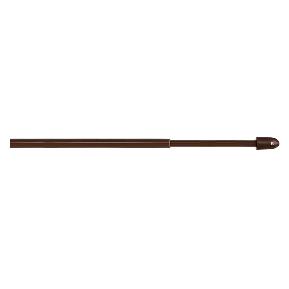 STANGHETTA TONDA A VITE 'BERLINO' Ø 8 mm. - cm 70 > 110 - marrone - blister 1 pz