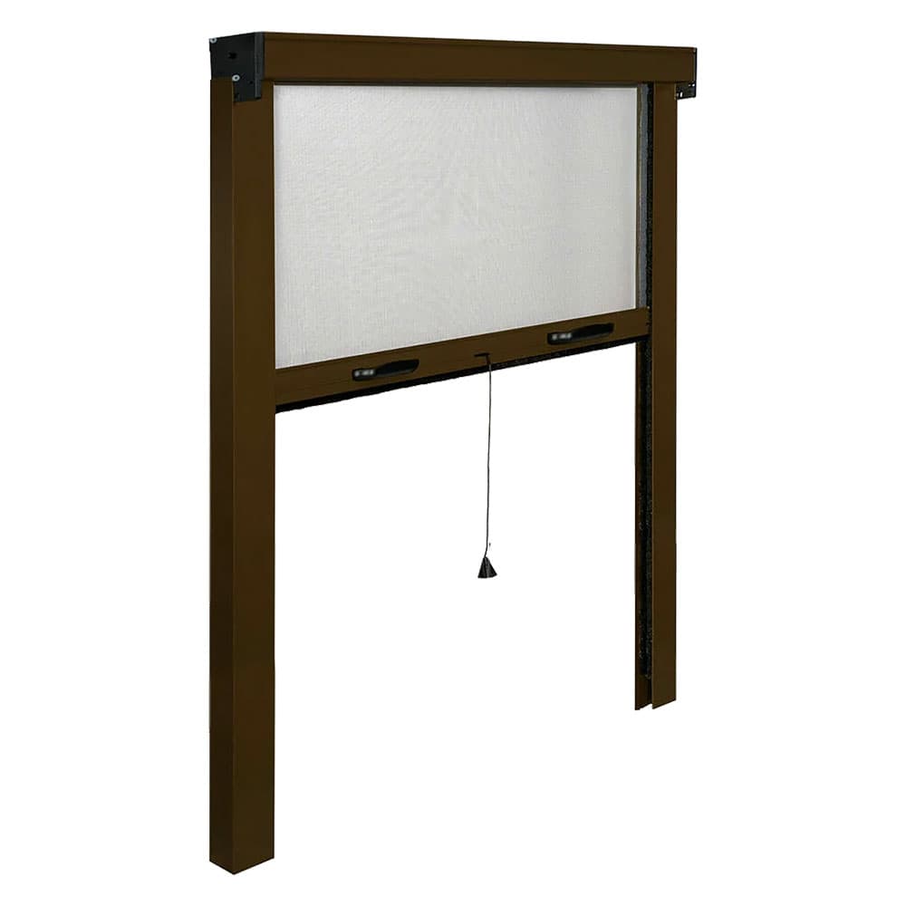 ZANZARIERA A RULLO VERTICALE PER PORTA/FINESTRA cm 120 x 250 - marrone ral 8017