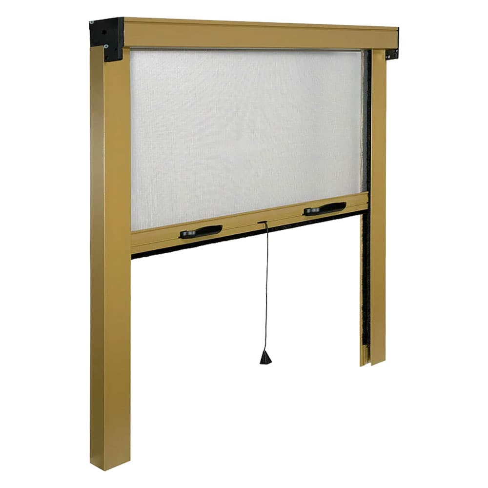 ZANZARIERA A RULLO VERTICALE PER FINESTRA cm 160 x 170 - bronzo