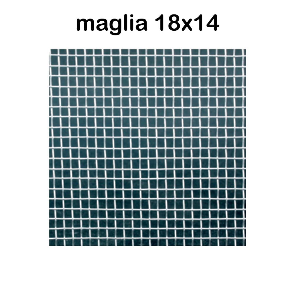 TELA ZANZARIERA ALLUMINIO mt 1 x 30 - maglia 18 x 14