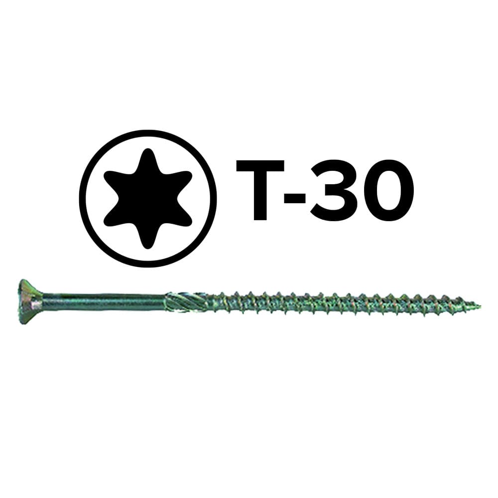 VITE PER LEGNO TSP 'PROFESSIONALE' mm 6 x 120 - Torx T-30 (100 PZ)