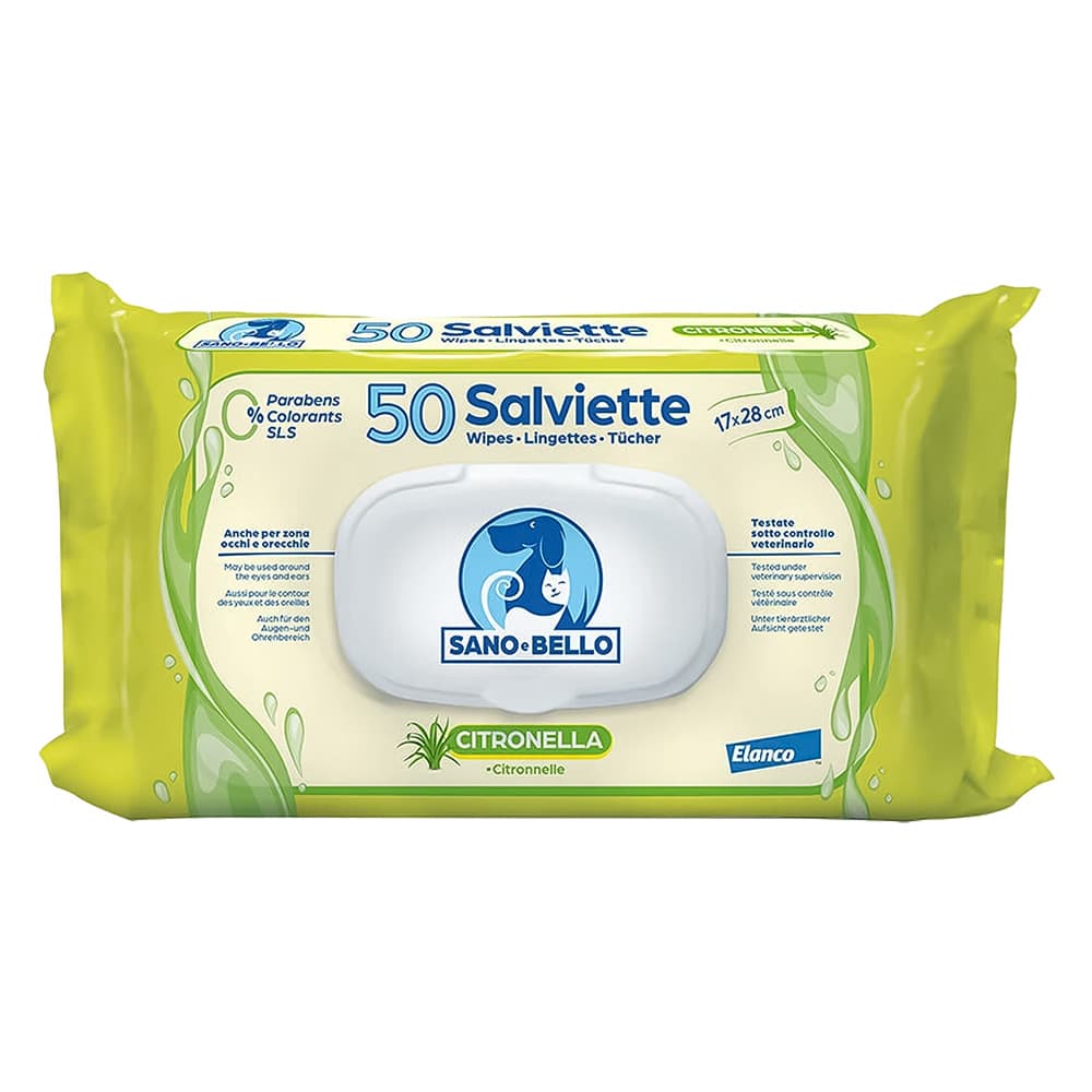 SALVIETTE DETERGENTI 'SANO E BELLO' profumazione alla citronella