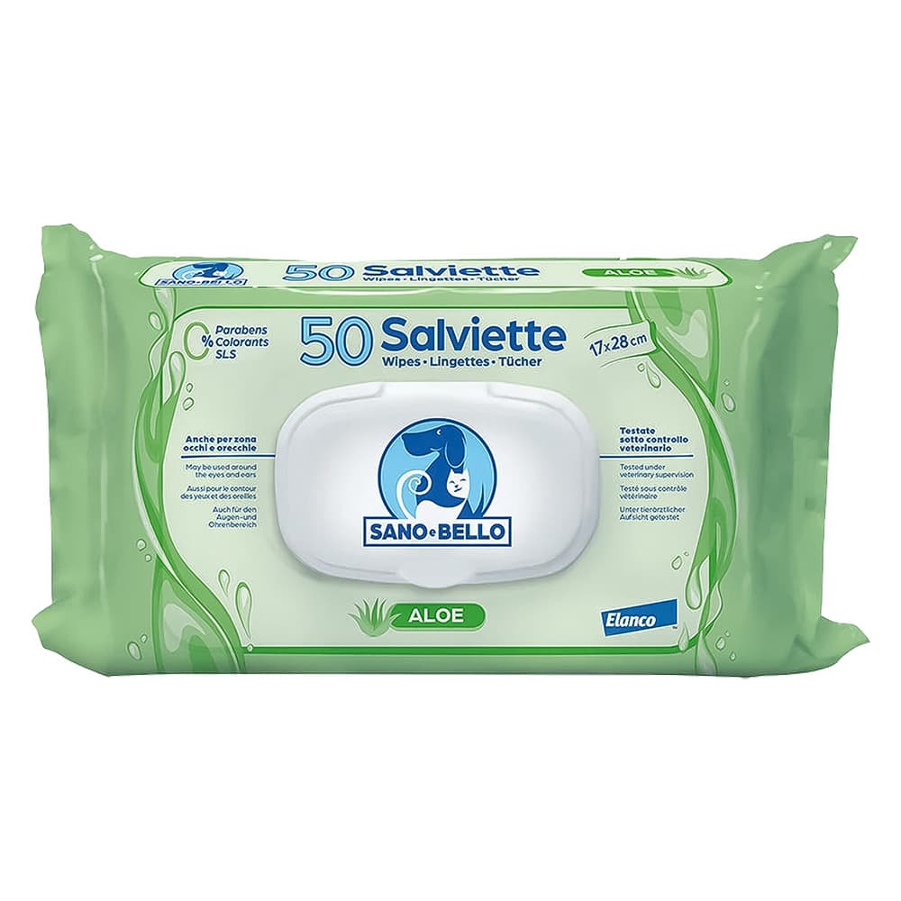 SALVIETTE DETERGENTI 'SANO E BELLO' profumazione aloe