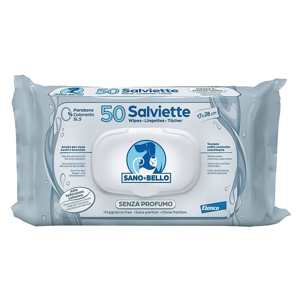 SALVIETTE DETERGENTI 'SANO E BELLO' senza profumo