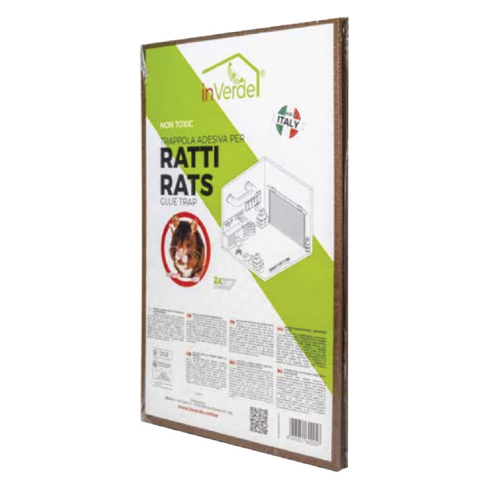TRAPPOLA ADESIVA PER RODITORI 'MAX' 2 tavolette cm 28 x 19